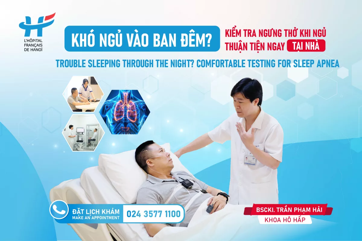 KHÓ NGỦ QUA ĐÊM? - KIỂM TRA NGƯNG THỞ KHI NGỦ THUẬN TIỆN NGAY TẠI NHÀ